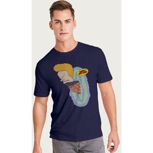Beavis and Butthead Men's Beavis In Space Suit Portal T-Shirt in Navy Size: Small Navy S Beavis and Butthead Men's Beavis In Space Suit Portal T-Shirt in Navy Size: Small Navy S