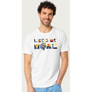 Paul Frank Men's Julius Less Is More Bauhaus Style Text T-Shirt in White Size: Small White S Paul Frank Men's Julius Less Is More Bauhaus Style Text T-Shirt in White Size: Small White S