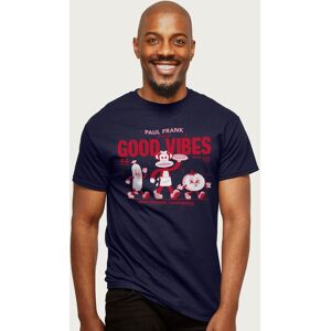 Paul Frank Men's Julius The Monkey Serving Good Vibes California T-Shirt in Navy Size: Medium Navy M Paul Frank Men's Julius The Monkey Serving Good Vibes California T-Shirt in Navy Size: Medium Navy M
