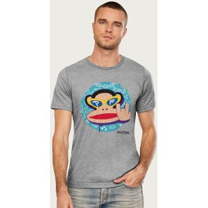 Paul Frank Men's Cool Julius The Monkey Devil Horns T-Shirt in Mid Grey Size: XL Mid Grey XL Paul Frank Men's Cool Julius The Monkey Devil Horns T-Shirt in Mid Grey Size: XL Mid Grey XL
