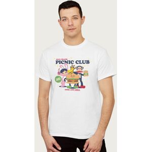 Paul Frank Men's Diner Picnic Club Takeaway Julius Monkey Come & Chill T-Shirt in White Size: 2XL White 2XL Paul Frank Men's Diner Picnic Club Takeaway Julius Monkey Come & Chill T-Shirt in White Size: 2XL White 2XL