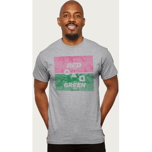 Squid Game Men's Red Light Green Light Scene Art T-Shirt in Mid Grey Size: Small Mid Grey S Squid Game Men's Red Light Green Light Scene Art T-Shirt in Mid Grey Size: Small Mid Grey S