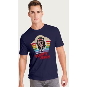 Stranger Things Men's Scoops Ahoy Steve HarringtonPride T-Shirt in Navy Size: XL Navy XL Stranger Things Men's Scoops Ahoy Steve HarringtonPride T-Shirt in Navy Size: XL Navy XL