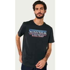 Stranger Things Men's Retro 80s Epic Text Logo T-Shirt in Black Size: Small Black S Stranger Things Men's Retro 80s Epic Text Logo T-Shirt in Black Size: Small Black S