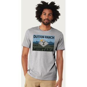 Yellowstone Men's Since 1886 Montana Logo T-Shirt in Mid Grey Size: XL Mid Grey XL Yellowstone Men's Since 1886 Montana Logo T-Shirt in Mid Grey Size: XL Mid Grey XL