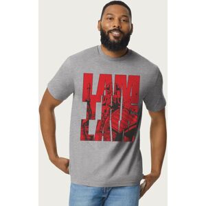 Judge Dredd Men's 2000 AD I Am The Law Lawgiver Pose T-Shirt in Mid Grey Size: XL Mid Grey XL Judge Dredd Men's 2000 AD I Am The Law Lawgiver Pose T-Shirt in Mid Grey Size: XL Mid Grey XL