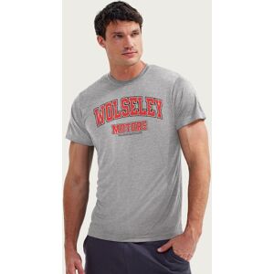 Wolseley Men's Motors College Sports Text British Motor Heritage T-Shirt in Mid Grey Size: Small Mid Grey S Wolseley Men's Motors College Sports Text British Motor Heritage T-Shirt in Mid Grey Size: Small Mid Grey S