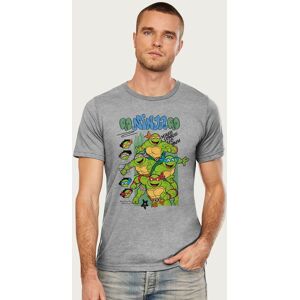 Teenage Mutant Ninja Turtles Men's Go Ninja Go T-Shirt in Mid Grey Size: 2XL Mid Grey 2XL Teenage Mutant Ninja Turtles Men's Go Ninja Go T-Shirt in Mid Grey Size: 2XL Mid Grey 2XL