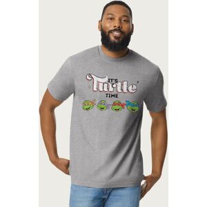 Teenage Mutant Ninja Turtles Men's Its Turtle Time T-Shirt in Mid Grey Size: 2XL Mid Grey 2XL Teenage Mutant Ninja Turtles Men's Its Turtle Time T-Shirt in Mid Grey Size: 2XL Mid Grey 2XL
