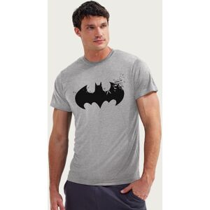 Batman Men's Black Bat Symbol Silhouette T-Shirt in Mid Grey Size: XL Mid Grey XL Batman Men's Black Bat Symbol Silhouette T-Shirt in Mid Grey Size: XL Mid Grey XL
