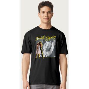 Dirty Dancing Men's Johnny & Frances Dance Montage T-Shirt in Black Size: Large Black L Dirty Dancing Men's Johnny & Frances Dance Montage T-Shirt in Black Size: Large Black L