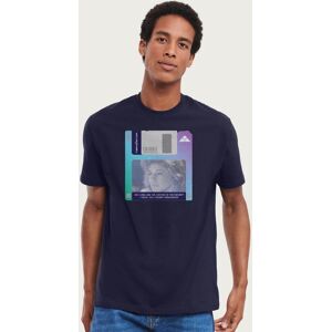 Terminator Men's Retro Sarah Connor Floppy Disk T-Shirt in Navy Size: Medium Navy M Terminator Men's Retro Sarah Connor Floppy Disk T-Shirt in Navy Size: Medium Navy M