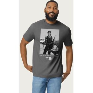 Terminator Men's Judgement Day Sarah Connor The Future T-Shirt in Charcoal Size: Medium Charcoal M Terminator Men's Judgement Day Sarah Connor The Future T-Shirt in Charcoal Size: Medium Charcoal M