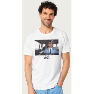 Total Recall Men's Johnny Cab T-Shirt in White Size: Medium White M Total Recall Men's Johnny Cab T-Shirt in White Size: Medium White M