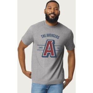 Marvel Men's The Avengers A College Sports Style Since 1963 T-Shirt in Mid Grey Size: XL Mid Grey XL Marvel Men's The Avengers A College Sports Style Since 1963 T-Shirt in Mid Grey Size: XL Mid Grey XL