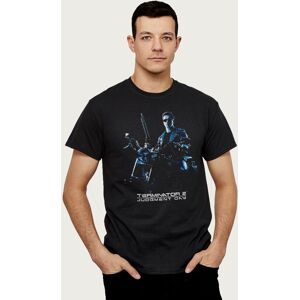 Terminator Men's 2 Judgement Day Theatrical Poster T-Shirt in Black Size: Small Black S Terminator Men's 2 Judgement Day Theatrical Poster T-Shirt in Black Size: Small Black S