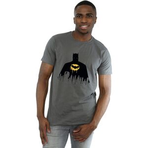 DC Comics Men's Batman Shadow Paint T-Shirt in Charcoal Size: Medium Charcoal M DC Comics Men's Batman Shadow Paint T-Shirt in Charcoal Size: Medium Charcoal M