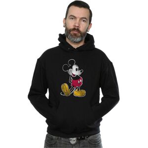 Disney Men's Mickey Mouse Classic Kick Hoodie in Black Size: Large Black L Disney Men's Mickey Mouse Classic Kick Hoodie in Black Size: Large Black L