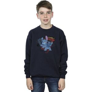 Disney Boy's Lilo & Stitch Easily Distracted Sweatshirt in Navy Size: 7-8 Years Navy 7-8 Years Disney Boy's Lilo & Stitch Easily Distracted Sweatshirt in Navy Size: 7-8 Years Navy 7-8 Years