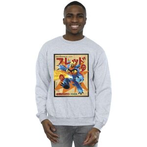 Disney Men's Big Hero 6 Baymax Fred Newspaper Sweatshirt in Grey Size: 4XL Grey 4XL Disney Men's Big Hero 6 Baymax Fred Newspaper Sweatshirt in Grey Size: 4XL Grey 4XL