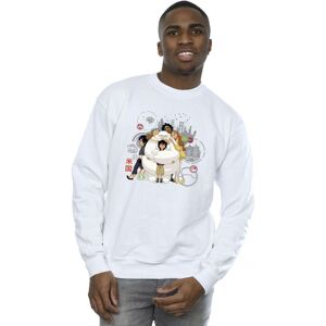 Disney Men's Big Hero 6 Baymax Group Hug Sweatshirt in White Size: 5XL White 5XL Disney Men's Big Hero 6 Baymax Group Hug Sweatshirt in White Size: 5XL White 5XL