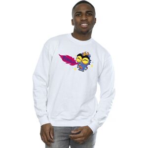 Disney Men's Big Hero 6 Baymax Fred Fired Up Sweatshirt in White Size: 5XL White 5XL Disney Men's Big Hero 6 Baymax Fred Fired Up Sweatshirt in White Size: 5XL White 5XL