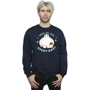 Disney Men's Big Hero 6 Baymax Hugs Everyday Sweatshirt in Navy Size: 5XL Navy 5XL Disney Men's Big Hero 6 Baymax Hugs Everyday Sweatshirt in Navy Size: 5XL Navy 5XL