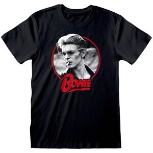David Bowie Men's Smoking T-Shirt in Black Size: Medium Black M David Bowie Men's Smoking T-Shirt in Black Size: Medium Black M