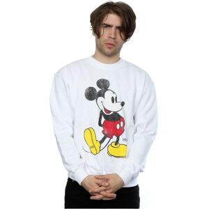 Disney Men's Mickey Mouse Classic Kick Sweatshirt in White Size: 3XL White 3XL Disney Men's Mickey Mouse Classic Kick Sweatshirt in White Size: 3XL White 3XL