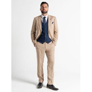 V2 Classic Men's Charlie - Cream Jacket With Navy Waistcoat Size: 38R Cream 38R V2 Classic Men's Charlie - Cream Jacket With Navy Waistcoat Size: 38R Cream 38R