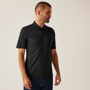 Regatta Men's Honestly Made Polo Shirt in Black Size: 4XL Black 4XL Regatta Men's Honestly Made Polo Shirt in Black Size: 4XL Black 4XL