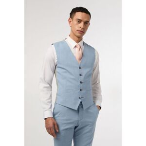 Antique Rogue Men's Montrose Cloud Blue Slim Fit Waistcoat Size: 34R Blue 34R Antique Rogue Men's Montrose Cloud Blue Slim Fit Waistcoat Size: 34R Blue 34R