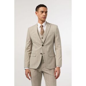 Antique Rogue Men's Putty Check Slim Fit Jacket in Beige Size: 48R Beige 48R Antique Rogue Men's Putty Check Slim Fit Jacket in Beige Size: 48R Beige 48R