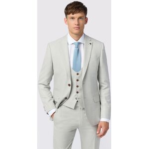 Antique Rogue Men's Blake Pale Grey Slim Fit Jacket in Light Grey Size: 40L Light Grey 40L Antique Rogue Men's Blake Pale Grey Slim Fit Jacket in Light Grey Size: 40L Light Grey 40L