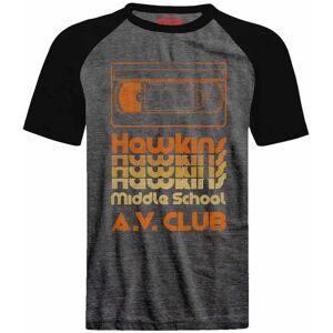 Stranger Things Men's AV Club Acid Wash T-Shirt in Mid Grey Size: Medium Mid Grey M Stranger Things Men's AV Club Acid Wash T-Shirt in Mid Grey Size: Medium Mid Grey M