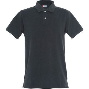 Clique Men's Premium Melange Polo Shirt in Dark Grey Size: Small Dark Grey S Clique Men's Premium Melange Polo Shirt in Dark Grey Size: Small Dark Grey S