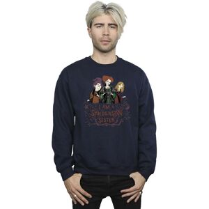 Disney Men's Hocus Pocus Sanderson Sister Sweatshirt in Navy Size: 4XL Navy 4XL Disney Men's Hocus Pocus Sanderson Sister Sweatshirt in Navy Size: 4XL Navy 4XL