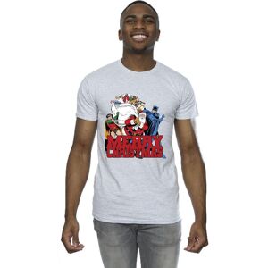 DC Comics Men's Batman Merry Christmas Comic T-Shirt in Grey Size: 2XL Grey 2XL DC Comics Men's Batman Merry Christmas Comic T-Shirt in Grey Size: 2XL Grey 2XL