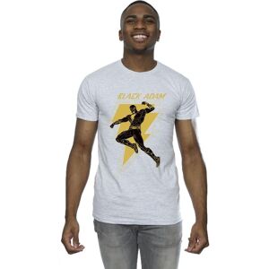 DC Comics Men's Black Adam Golden Bolt Chest T-Shirt in Grey Size: 4XL Grey 4XL DC Comics Men's Black Adam Golden Bolt Chest T-Shirt in Grey Size: 4XL Grey 4XL