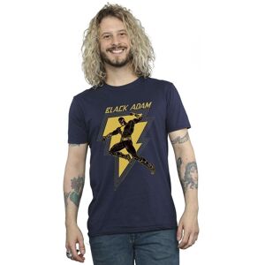 DC Comics Men's Black Adam Golden Bolt Chest T-Shirt in Navy Size: 4XL Navy 4XL DC Comics Men's Black Adam Golden Bolt Chest T-Shirt in Navy Size: 4XL Navy 4XL