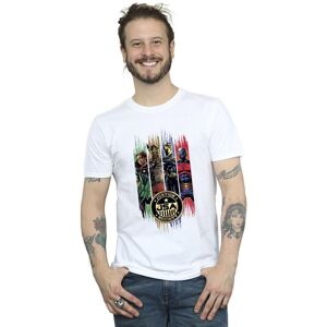 DC Comics Men's Black Adam JSA Gold Badge T-Shirt in White Size: Large White L DC Comics Men's Black Adam JSA Gold Badge T-Shirt in White Size: Large White L