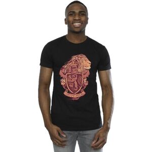 Harry Potter Men's Gryffindor Sketch Crest T-Shirt in Black Size: Medium Black M Harry Potter Men's Gryffindor Sketch Crest T-Shirt in Black Size: Medium Black M