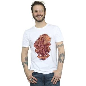 Harry Potter Men's Gryffindor Sketch Crest T-Shirt in White Size: 4XL White 4XL Harry Potter Men's Gryffindor Sketch Crest T-Shirt in White Size: 4XL White 4XL