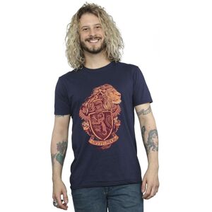 Harry Potter Men's Gryffindor Sketch Crest T-Shirt in Navy Size: Medium Navy M Harry Potter Men's Gryffindor Sketch Crest T-Shirt in Navy Size: Medium Navy M