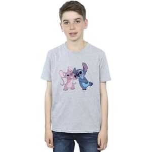 Disney Boy's Lilo & Stitch Kisses T-Shirt in Grey Size: 9 Years Grey 9 Years Disney Boy's Lilo & Stitch Kisses T-Shirt in Grey Size: 9 Years Grey 9 Years