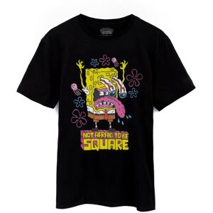 SpongeBob SquarePants Men's Adult Short Sleeved T-Shirt (Mens Black) in Black Size: Medium Black M SpongeBob SquarePants Men's Adult Short Sleeved T-Shirt (Mens Black) in Black Size: Medium Black M