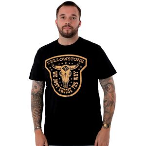 Yellowstone Men's Short Sleeved T-Shirt (Adult Black) in Black Size: 3XL Black 3XL Yellowstone Men's Short Sleeved T-Shirt (Adult Black) in Black Size: 3XL Black 3XL