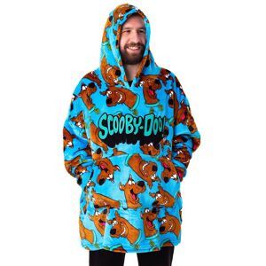 Scooby Doo Men's Blanket Hoodie (Adult Blue) in Blue Blue One Size Scooby Doo Men's Blanket Hoodie (Adult Blue) in Blue Blue One Size
