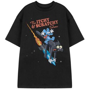 The Simpsons Men's Short Sleeved T-Shirt (Adult Black) in Black Size: 2XL Black 2XL The Simpsons Men's Short Sleeved T-Shirt (Adult Black) in Black Size: 2XL Black 2XL