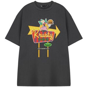 The Simpsons Men's Short Sleeved T-Shirt (Adult Charcoal) in Grey Size: Small Grey S The Simpsons Men's Short Sleeved T-Shirt (Adult Charcoal) in Grey Size: Small Grey S